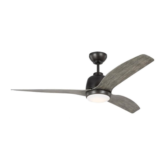 3 Blade Ceiling Fan with Light Kit in Transitional Style-16.2 inches Tall and 54 inches Wide-Aged Pewter Finish Bailey Street Home 96-Bel-4828516