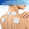 thumbnail image 4 of FRESHDEW TENS Unit Electrode Pads, 12Pcs Reusable TENS Electrode Pads for EMS, 3 Sizes, 4 of 6