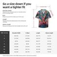 thumbnail image 3 of Daiia Romantic Flamingo Pair Men's Linen Shirts Short Sleeve Casual Shirts Button Down Shirt for Men Beach Summer Wedding Shirt-Small, 3 of 6