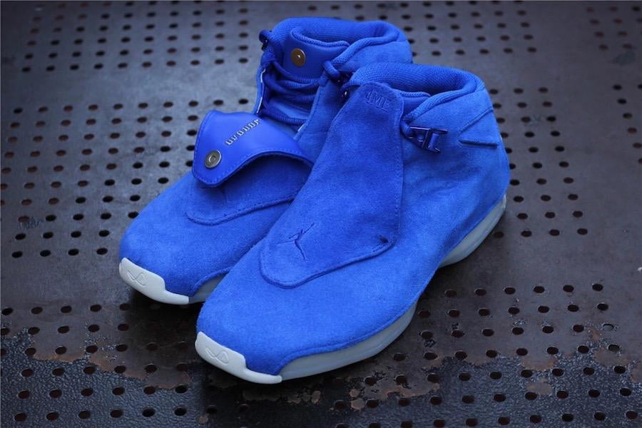 air jordan 18 blue suede