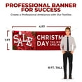 thumbnail image 2 of Christmas Sele Large Banners and Signs for Outdoor by DreamController|Polyester Banner with 4 Holes for Easy Hang Indoor & Outdoor|4x1 Feet Banner to Promote Business Seles|HD Banner Made in USA, 2 of 6