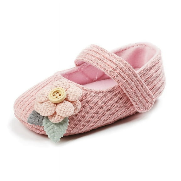 Infant Girl Shoes Mary Jane Flats Wedding Dress Shoes Soft Newborn Baby Girls Princess Crib Shoe First Walkers