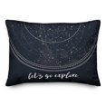 thumbnail image 2 of Creative Products Let's Go Explore 14x20 Spun Poly Pillow, 2 of 3