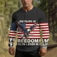 thumbnail image 4 of Ceisia Men's USA 250th Anniversary Print Long Sleeve Henley Top Patriotic Casual Commemorative Shirt for All Seasons Multicolor L Gifts, 4 of 9