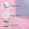 thumbnail image 5 of Socofuz Soft Indoor Modern Area Rugs Fluffy Living Room Carpets for Children Bedroom Home Decor Nursery Rug 4' x 6', Pink, 5 of 7
