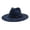 Navy, variant on Timeless Fedora Hat For Everyday Leisure – Wide Brim Jazz Style With Ethnic Design Flat Unisex Fashion Headwear Cowboy Hat, Navy