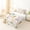 White 03, variant on Erosebridal Flower Bow Cat Girls Twin Sheet Sets, Happy Easter Eggs Bedding, 3 Pieces