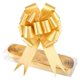 thumbnail image 1 of 1 Box 30 Pack Golden Large Ribbon Pull Bows For Party Wall(13x16cm), 1 of 4