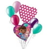 7 pc Doc McStuffins Heart Valentines Day Balloon Bouquet Be Mine Love You
