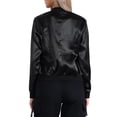 thumbnail image 3 of INSPIRE CHIC Women's Bomber Jacket Slim Fit Lightweight Zip Up Jacket M Blacks, 3 of 6