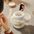thumbnail image 5 of Fnyoxu Multi-layer Rotating Jewelry Box,Dressing Table Earrings,Rings and Hand Jewelry Storage Box,Multi-layer Rotating Jewelry Box with Mirror, 5 of 8