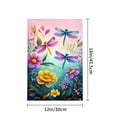 thumbnail image 4 of Amhnf Colorful Dragonflies And Flowers Garden Flag For Home Outdoor Garden Yard Decor 12x18 inch, 4 of 5