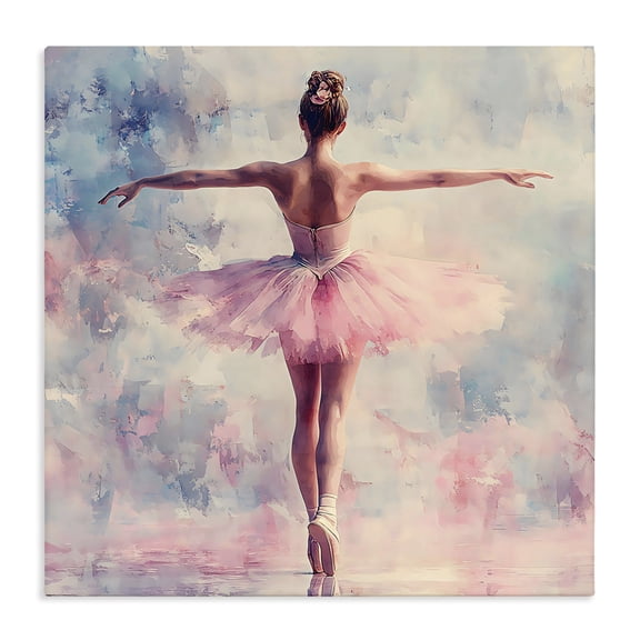 Stupell Industries Eclectic Elegant Ballet Dancer in Motion Canvas Art, 17 x 17, by Creative Studio