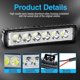 thumbnail image 3 of 6 Inch LED Light Bar White 30W 6000K Work Pods Single Row Off Road, 3 of 5
