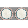 thumbnail image 3 of Set of 2 Handmade bead placemats, Multicolor Designer Tablemats, Beaded Charger Plates 14X14 Inch, 3 of 4