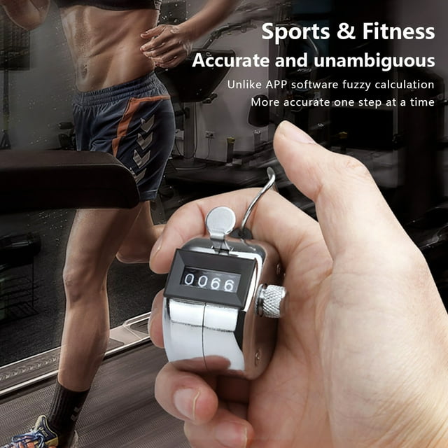 4 Digit Counter Office Jumping Rope Basketball Match Football Competition Mechanical Manual Number Counting Device Sports Gadget 1 Piece