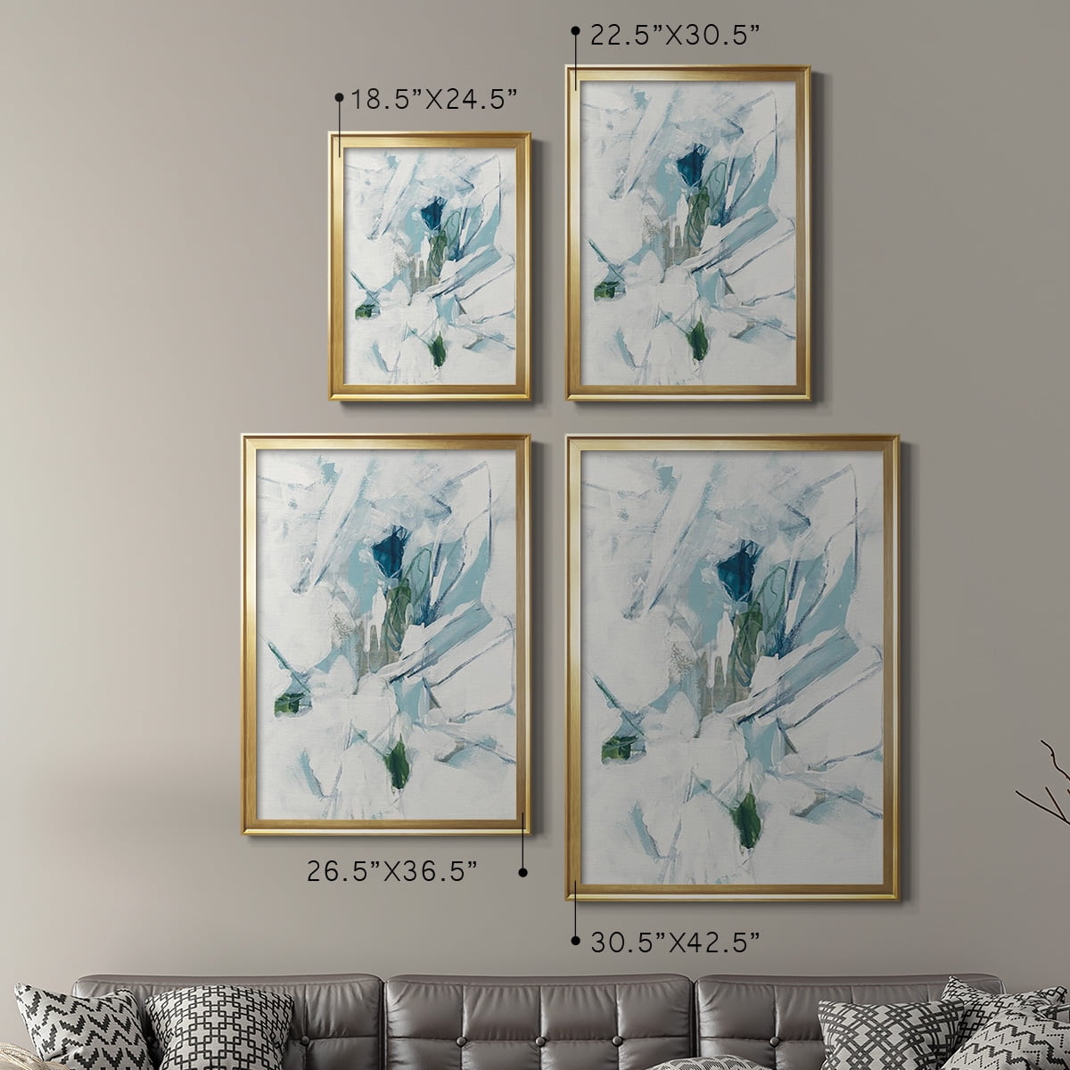 Ice Cavern IV Premium Framed Print, in Gold, Black, or Silver - Ready to Hang