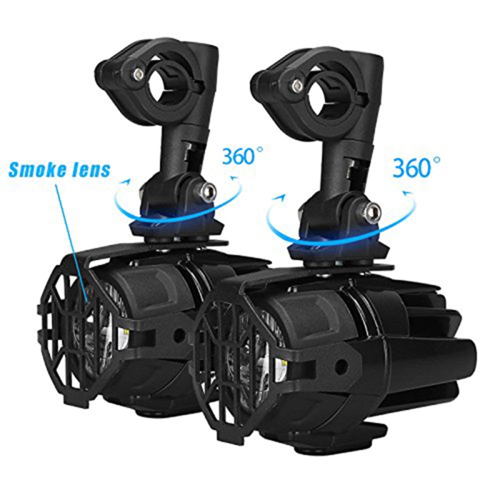 ADV LC One Pair LED Fog Light Protector Guards OEM Foglight Lamp Cover Fit BMW R1200GS Adventure F800GS Adventure R1250GS Yellow