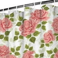 thumbnail image 3 of Tropical Flower Shower Curtain - Lush Leaves and Bright Blooms, Watercolor Artistic Print, 72x72 Inches, 3 of 5