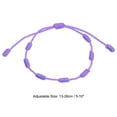 thumbnail image 2 of Pulsera Uxcell 7 Nudos, Pulsera de Protección de Cordón Ajustable Hecha a Mano de Buena Suerte Trenzada para Regalo de Mujeres y Hombres, Púrpura, 2 of 5