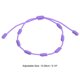 thumbnail image 2 of Pulsera Uxcell 7 Nudos, Pulsera de Protección de Cordón Ajustable Hecha a Mano de Buena Suerte Trenzada para Regalo de Mujeres y Hombres, Púrpura, 2 of 5