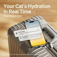 thumbnail image 3 of PETLIBRO Cat Water Fountain, App Monitoring Pet Fountains for Cats Indoor with Stainless Steel Tray, 2.5L/84oz Dockstream Automatic Water Dispenser for Drinking, 2.4G Wi-Fi Smart Bowl Inside, 3 of 19