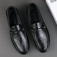 thumbnail image 6 of Men's Casual Loafers Slip On Leather Shoes Comfortable Lightweight Driving Shoes Male Moccasins Classic Penny Loafer Flats Boat Shoes Outdoor Walking Shoes, 6 of 12