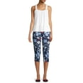 thumbnail image 2 of Time and Tru Women's Pull-On Capri Pants, 2 of 6
