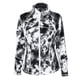 thumbnail image 1 of Chaqueta casual estampada para mujer Sudadera deportiva con cremallera de manga larga Yoga de secado rápido (Negro y blanco-M), 1 of 8