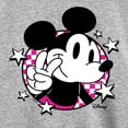 thumbnail image 3 of Disney - Mickey & Friends - Peace Sign - Checkered Background - Toddler And Youth Long Sleeve Graphic T-Shirt, 3 of 5