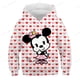 thumbnail image 1 of Sudaderas con capucha de Mickey Mouse para niñas, moda de primavera y otoño, sudaderas de manga larga, Tops con capucha de ocio de dibujos animados para niños, disfraces 1-14 Yrs120 zhangmengya CONDUJO, 1 of 2