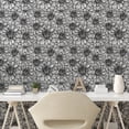thumbnail image 3 of Ambesonne Black and White Peel & Stick Wallpaper for Home, Dahlia Botany, 13"x100", Black White, 3 of 6
