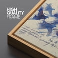 thumbnail image 2 of IDEA4WALL Extra Large Framed Canvas Print Wall Art Elegant Flight Vibrant Blue Birds Illustrations Impressionist Animal Wall Decorative Oversized Artwork Relax/Calm for Living Room - 60"x30", 2 of 5