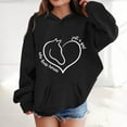 thumbnail image 2 of Toddler Girls Hoodies Sweatshirts Winter Warm Pullover With Pocket Cute Horse Print Long Sleeve Hooded Sweatshirt Kids Clothing Black Size 4-5T, 2 of 4