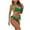 AB-Green, variant on lcziwo Lightning Sale Women's Two Piece Bikini Swimsuit Deep V Neck Criss Cross Bras and High Cut Thong Bathing Suit Summer Cheeky Swimwear Beach Outfits Black XL