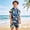 Multicolor#F-5, variant on Boys Summer Outfit Sets Tropical Beach Theme O-Neck Short Sleeve Shirt And Shorts Comfy Casual Tops Shorts Two Piece Kids Versatile Clothes Sets
