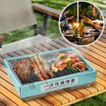 thumbnail image 4 of Ovzne Disposable Stainless Steel Barbecue Grill - Portable Fast Burning Charcoal Baking Tray For Outdoor Picnic, 4 of 6