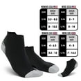 thumbnail image 2 of Capreze Athletic Ankle Compression Sock For Women Men,15-20 mmHg Running Compression Sock,Low Cut Compression Sock for Plantar Fasciitis, Heel Foot Pain Relief Arch Support Gray S/M 8-Pair, 2 of 9