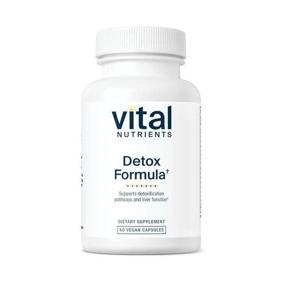 Vital Nutrients Detox Formula | Vegan Liver Detox | Antioxidant Supplement Promotes Liver & Detoxification Support | Gluten, Dairy, Soy Free | Non-GMO | 60 Capsules