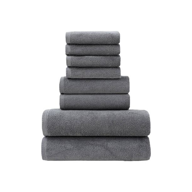 Toallas para Baño 8 Juegos de Toallas de Baño, Juegos de Toallas Absorbentes Gruesas Y Suaves, 8 Toallas de Regalo para Lavar la Cara Del Hogar