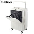 thumbnail image 4 of KLQDZMS equipaje de alta calidad 20 "22 pulgadas caja de contraseña de embarque 24" cubierta de carrito con apertura frontal maleta de cabina de carga USB, 4 of 4