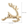 thumbnail image 6 of AURARMLET Festive Golden Metal Reindeer Napkin Holders for Holiday Tables 6Pcs, 6 of 6