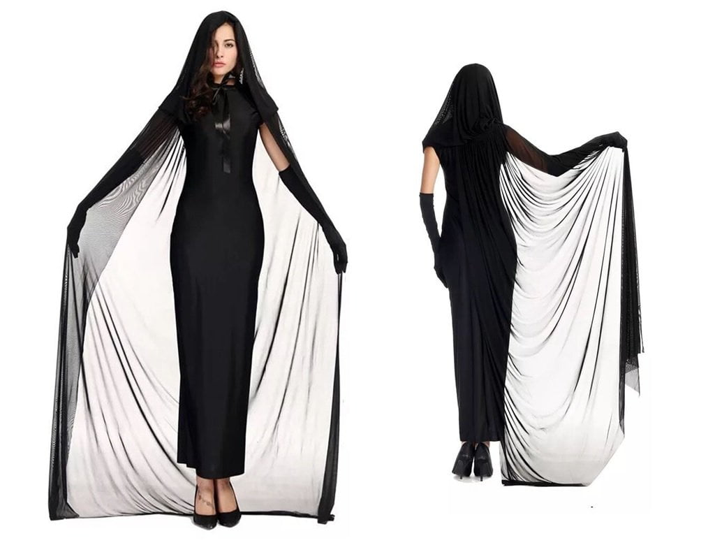 black gothic witch dress
