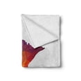 thumbnail image 2 of Minnesota Soft Flannel Fleece Throw Blanket, Low Poly Effect Minnesota State Map Silhouette in Ombre Colors Triangular Mesh, Cozy Plush for Indoor and Outdoor Use, 60" x 80", Multicolor, by Ambesonne, 2 of 6