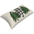 thumbnail image 6 of Watercolor Christmas Tree Pillow Covers 12x20,Black White Buffalo Plaid Holly Outdoor Decorative Throw Pillows for Couch,Winter Xmas Decor Cushion Cover 2 Pcs Farmhouse Pillowcase for Bed Safa, 6 of 6