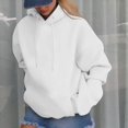 thumbnail image 4 of WZXFASHION Veste à Imprimé Lettre pour Femmes Manches Longues Automne Hiver Chandail à Capuchon Oversize Chandail à Capuchon Soldes Chandail Col Rond, 4 of 8