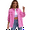 Pink, variant on Womens Denim Jackets Coat Distressed Jean Jackets Button Down Vintage Western Trucker Jacket Frayed Hem Pockets