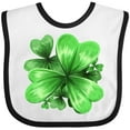 thumbnail image 3 of Inktastic Painted Clover Patch Shamrocks for St. Patricks Day Boys or Girls Baby Bib, 3 of 4