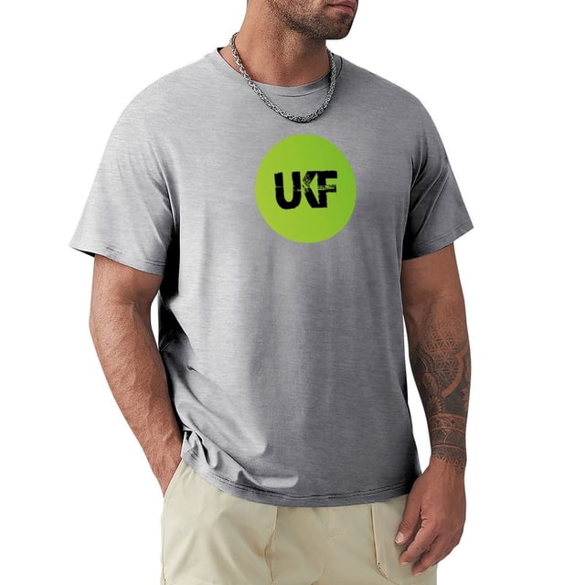 UKF - DnB T-Shirt tops summer clothes men clothings Gray M