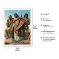thumbnail image 2 of Jesus between Saint Peter and Saint John Baptist - Vintage Religious Art by Charles Verlat c.1877 - Fine Art Matte Paper Print (Unframed) 20x26in, 2 of 3